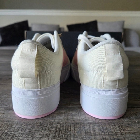 Adidas Women's Bravado 2.0 Platform Off-white Clear Pink NWT - Picture 4 of 5